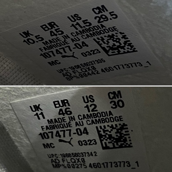 Puma, Men Size 11.5/ Men Size 12, Attacanto FG/AG, Puma White- Fire Orchid - Picture 13 of 15